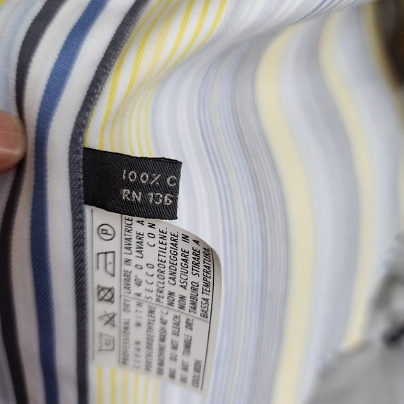 SALVATORE FERRAGAMO Striped Button Down Shirt. - Picture 5 of 13